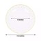 10 Round 7.5" Clear Plastic Salad Plates Gold Dotted Rim Party Catering Supplies